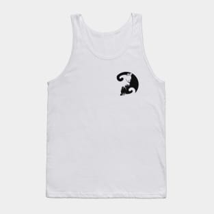 Minimalist Cat Neko YinYang Tshirt Tank Top